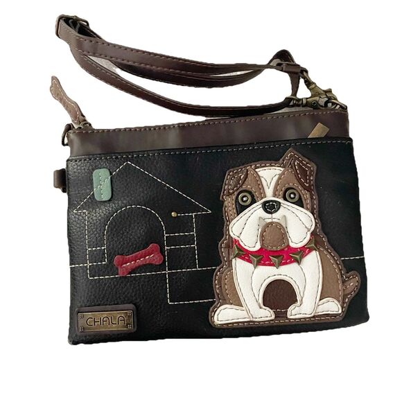 Chala Mini Crossbody Dog Themed Convertible Straps Handbag Purse Dog Mom - Picture 1 of 12